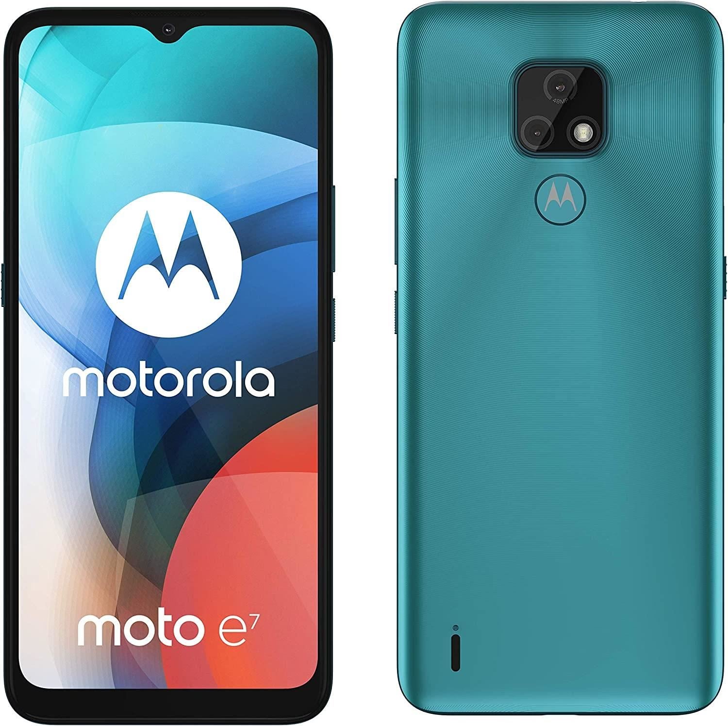 Motorola Moto E7 32GB Blue Unlocked Sim Free Android Mobile Smartphone B