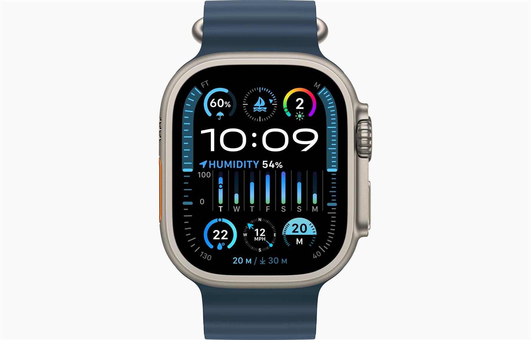 Apple Watch Ultra 2 49mm Cellular GPS Bluetooth Wi-Fi Smartwatch + Ocean Band A