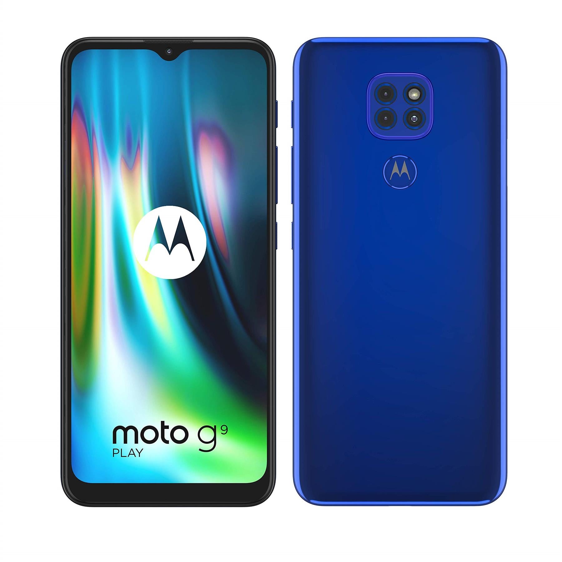 Motorola Moto G9 Play 64GB Blue Android Mobile Smartphone B