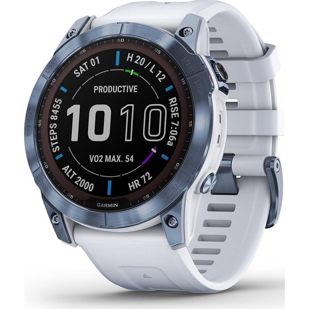 Garmin Fenix 7X Sapphire Solar 51mm GPS HRM Bluetooth Mineral Blue Smartwatch