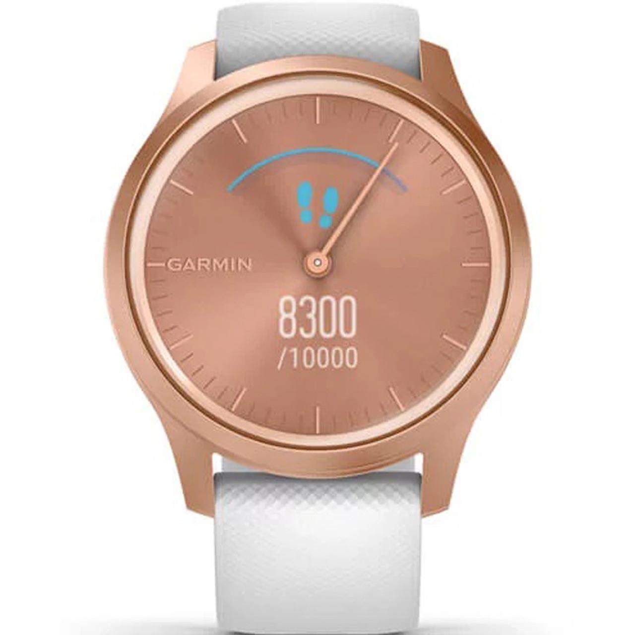 Garmin Vivomove Style 42mm Rose Gold White GPS Bluetooth Fitness Smartwatch