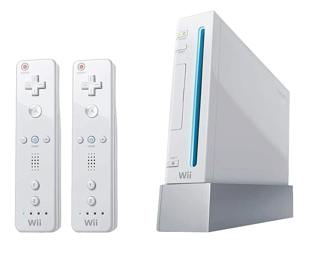 Nintendo Wii White Video Games Console + 2 Wii Remotes RVL-001(EUR) Bundle B