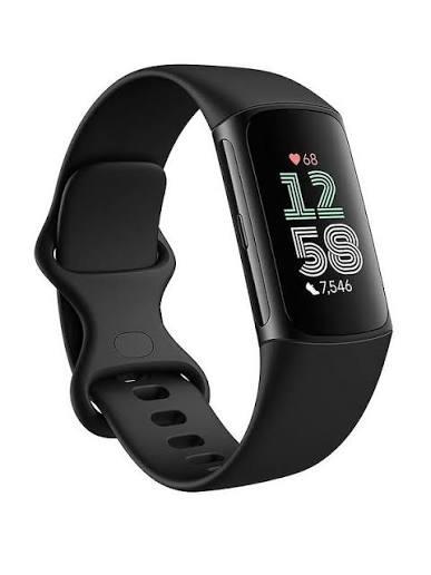 BFitbit Charge 6 27mm GPS HRM Bluetooth Fitness Running Black Smartwatch B