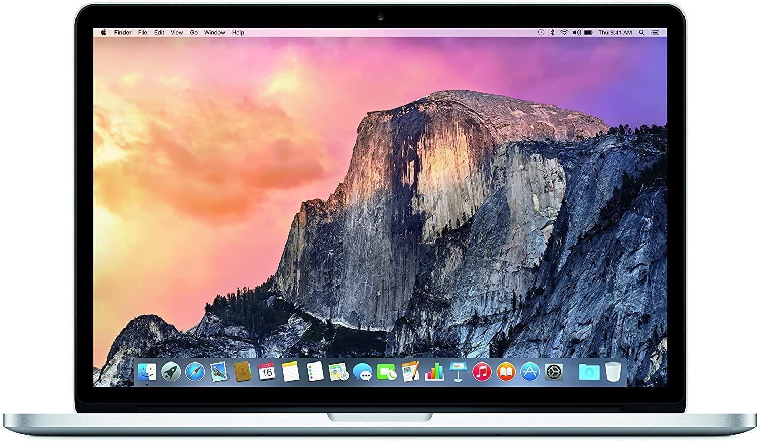 Apple MacBook Pro 15" 2015 i7-4980HQ 512GB 16GB Silver Retina Monterey Laptop B