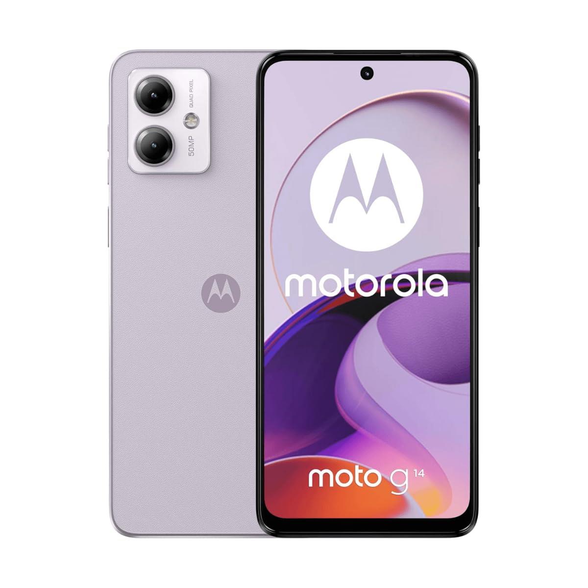 Motorola Moto G14 128GB 4GB Android Unlocked SIM 4G Pale Lilac Mobile Smartphone
