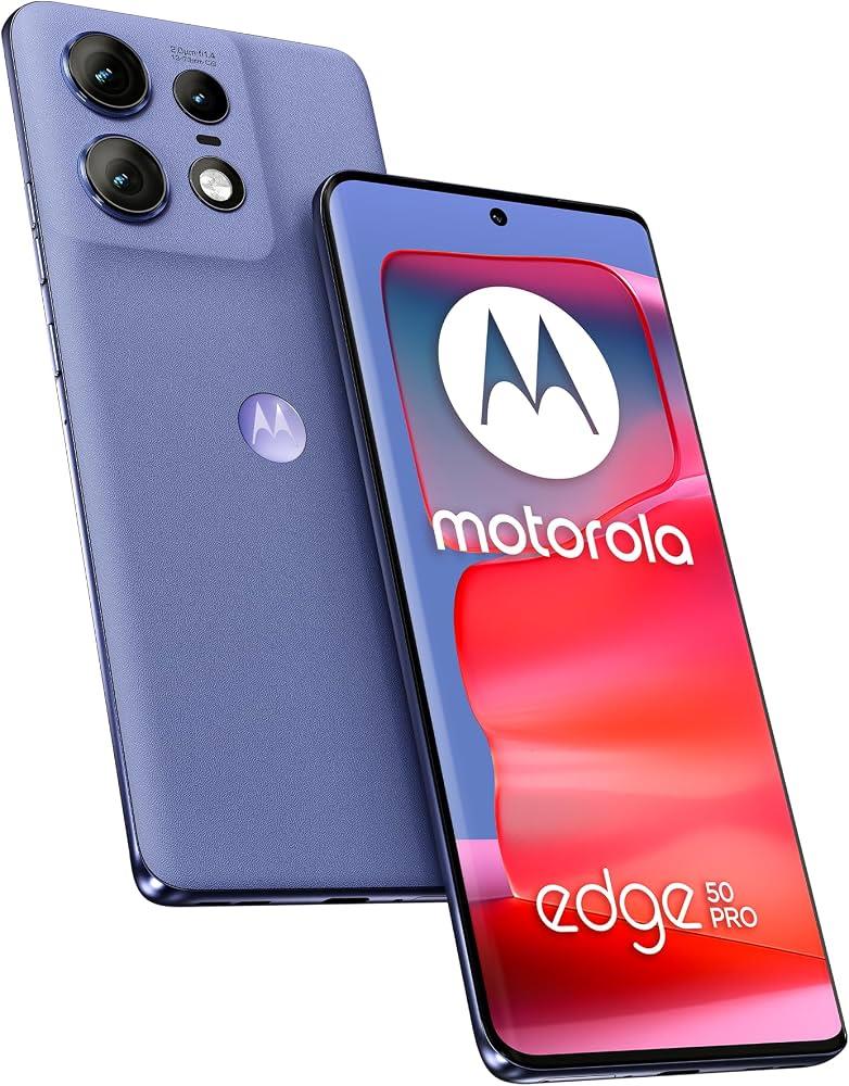 Motorola Edge 50 Pro 512GB 12GB Android 5G Unlocked Lavender Mobile Smartphone