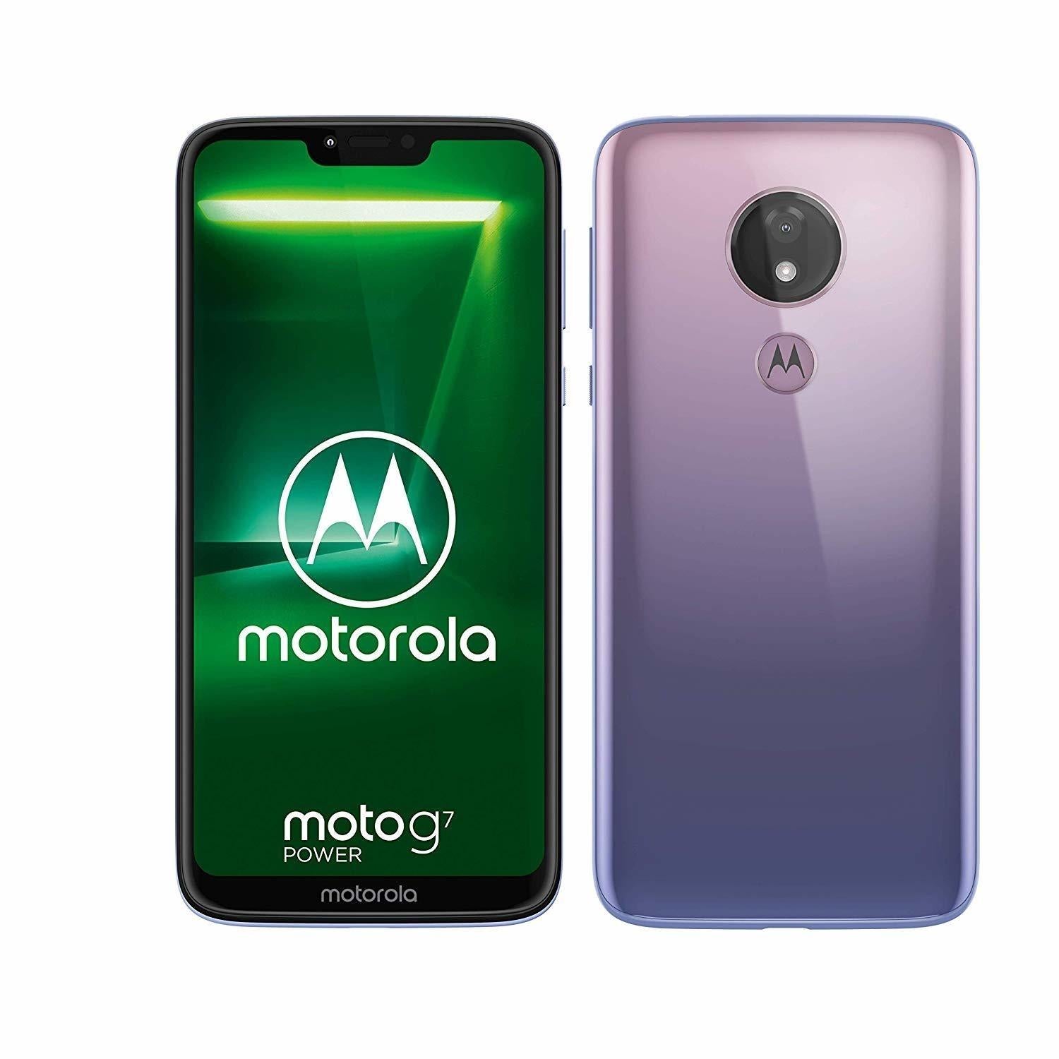 Motorola Moto G7 Power 64GB 4GB Android Unlocked Violet Mobile Smartphone B