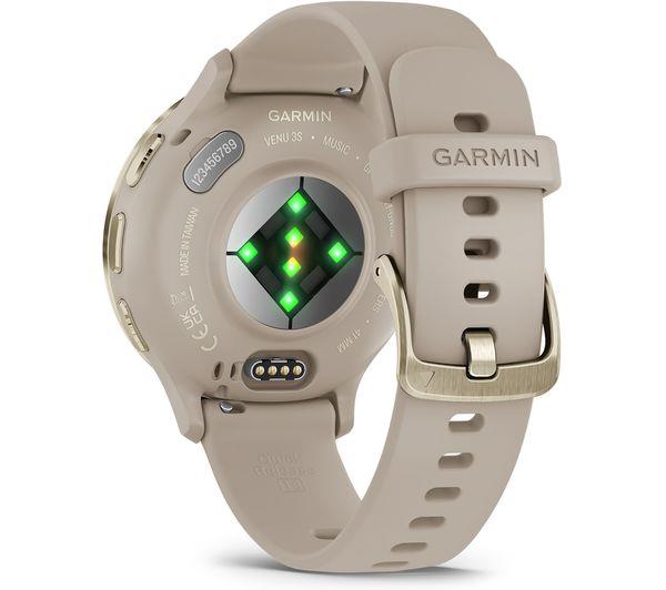 Garmin Venu 3S 41mm GPS HRM Fitness Bluetooth Running Soft Gold Smartwatch B