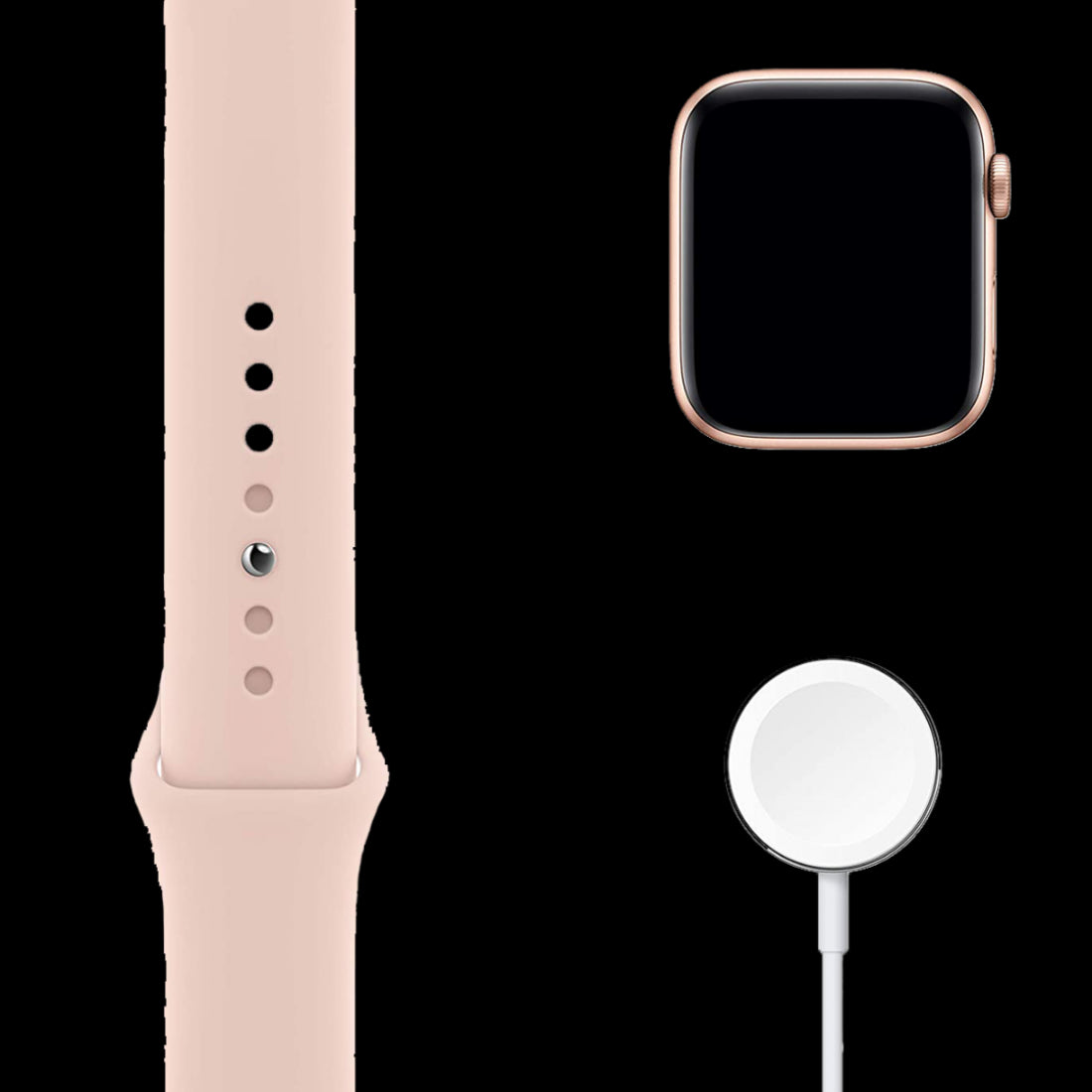 Apple Watch Series 6 44mm Gold Pink GPS Bluetooth HRM WatchOS Smartwatch A2292