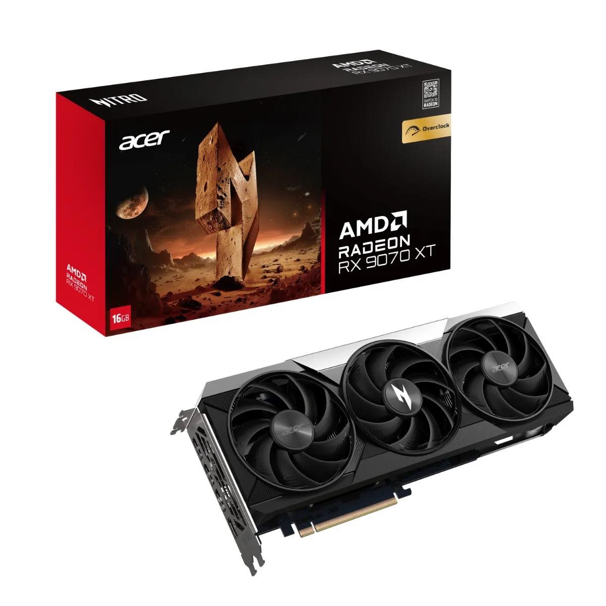 Acer Nitro Radeon RX 9070 XT OC 16GB GDDR6 GPU Graphics Card