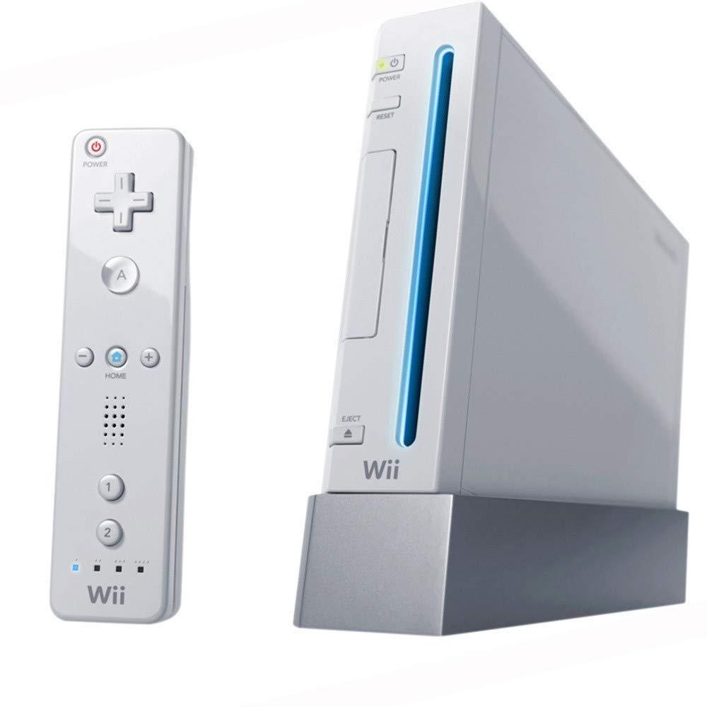 Nintendo Wii 512MB White Retro Vintage Video Games Console Wheel Sensor