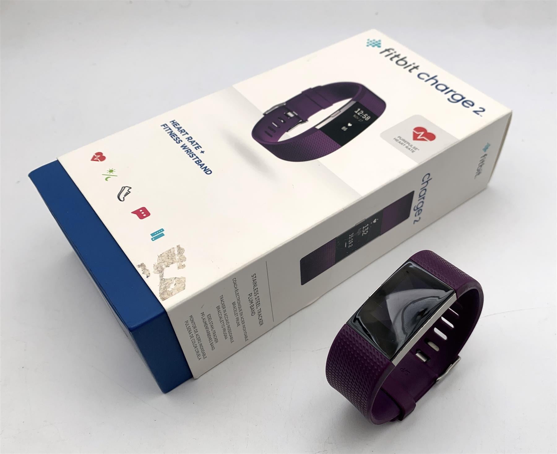 Fitbit Charge 2 FB407 Fitness Activity Tracker Monitor Smartwatch Wifi Purple