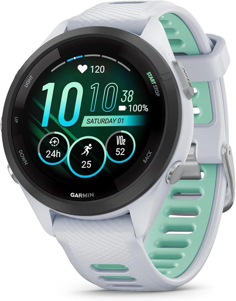 Garmin Forerunner 265S 42mm Whitestone GPS HRM Bluetooth Fitness Smartwatch B