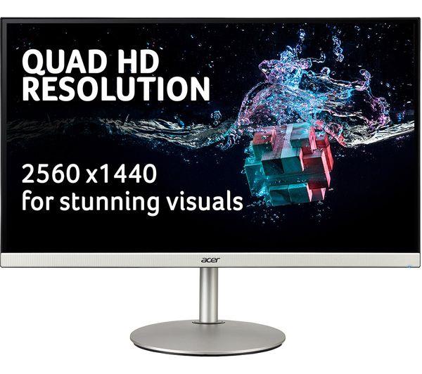 Acer CB272U 27'' QHD IPS LCD 75Hz HDMI Silver and Black PC Monitor
