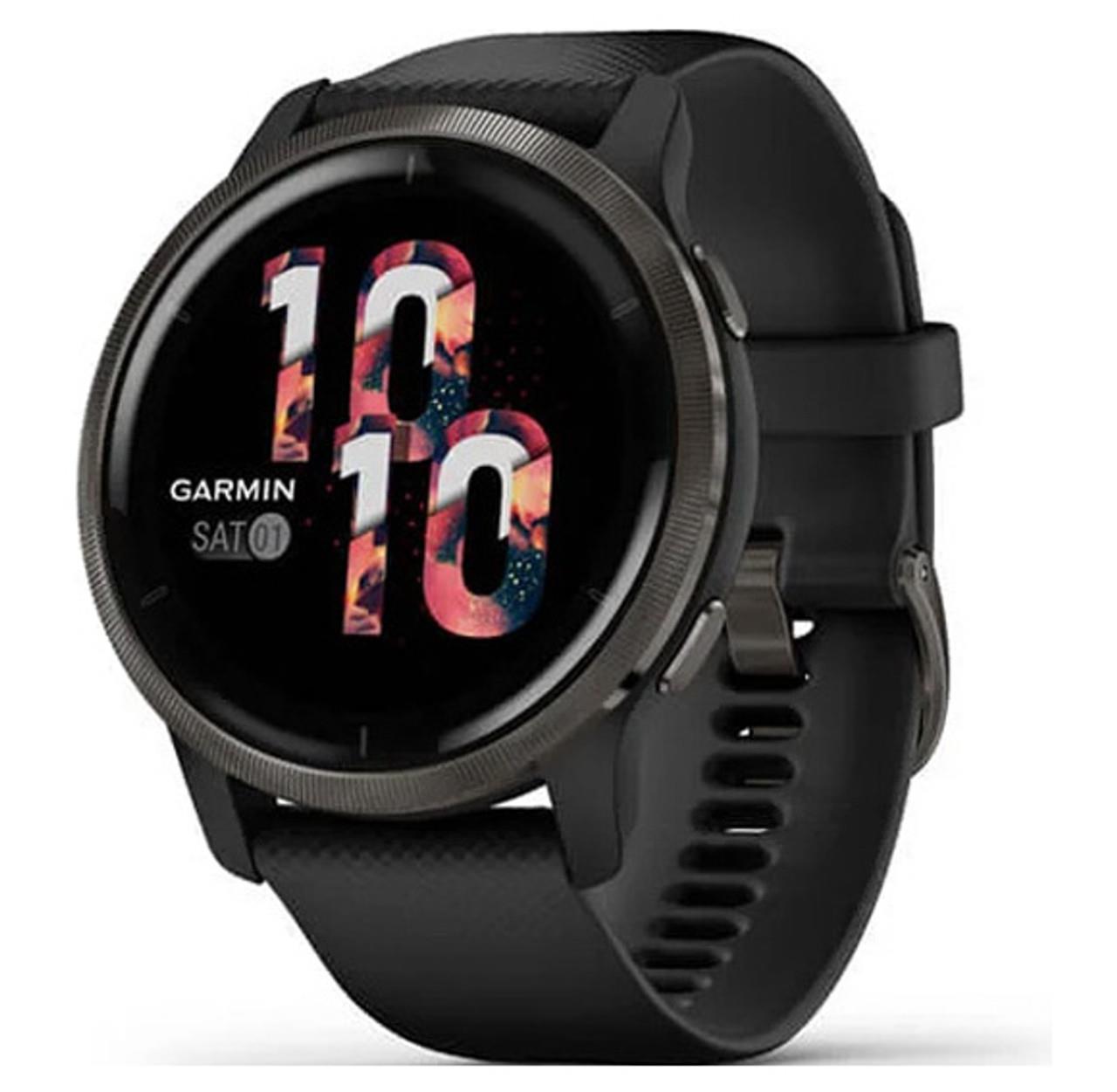 Garmin Venu 2 45mm Black GPS HRM Bluetooth Fitness Tracking Smartwatch A