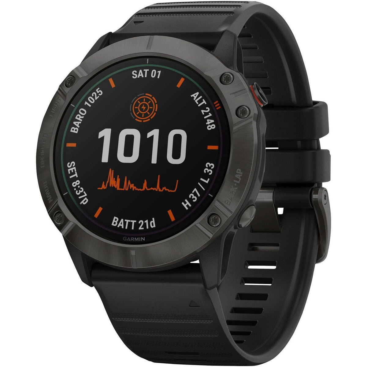 Garmin Fenix 6X Pro Solar Edition 51mm GPS Multisport Carbon Grey Smartwatch B