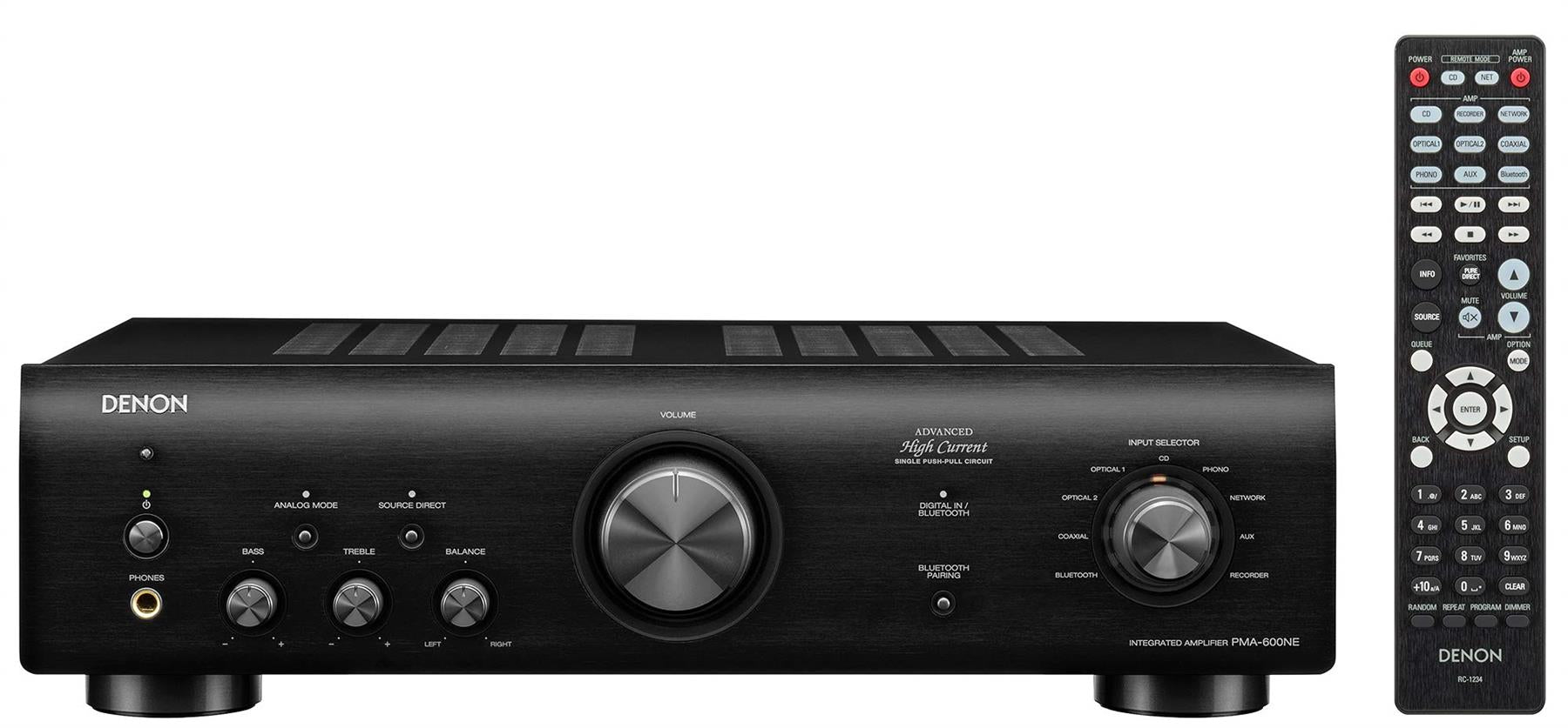 Denon PMA-600NE 45W 20Hz Black Integrated Amplifier PMA600NEBKE2GB