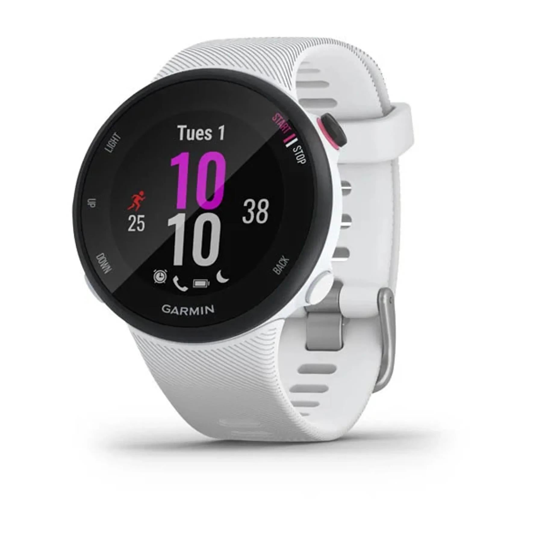 Garmin Forerunner 45S 39mm White GPS HRM Bluetooth Fitness Tracking Smartwatch