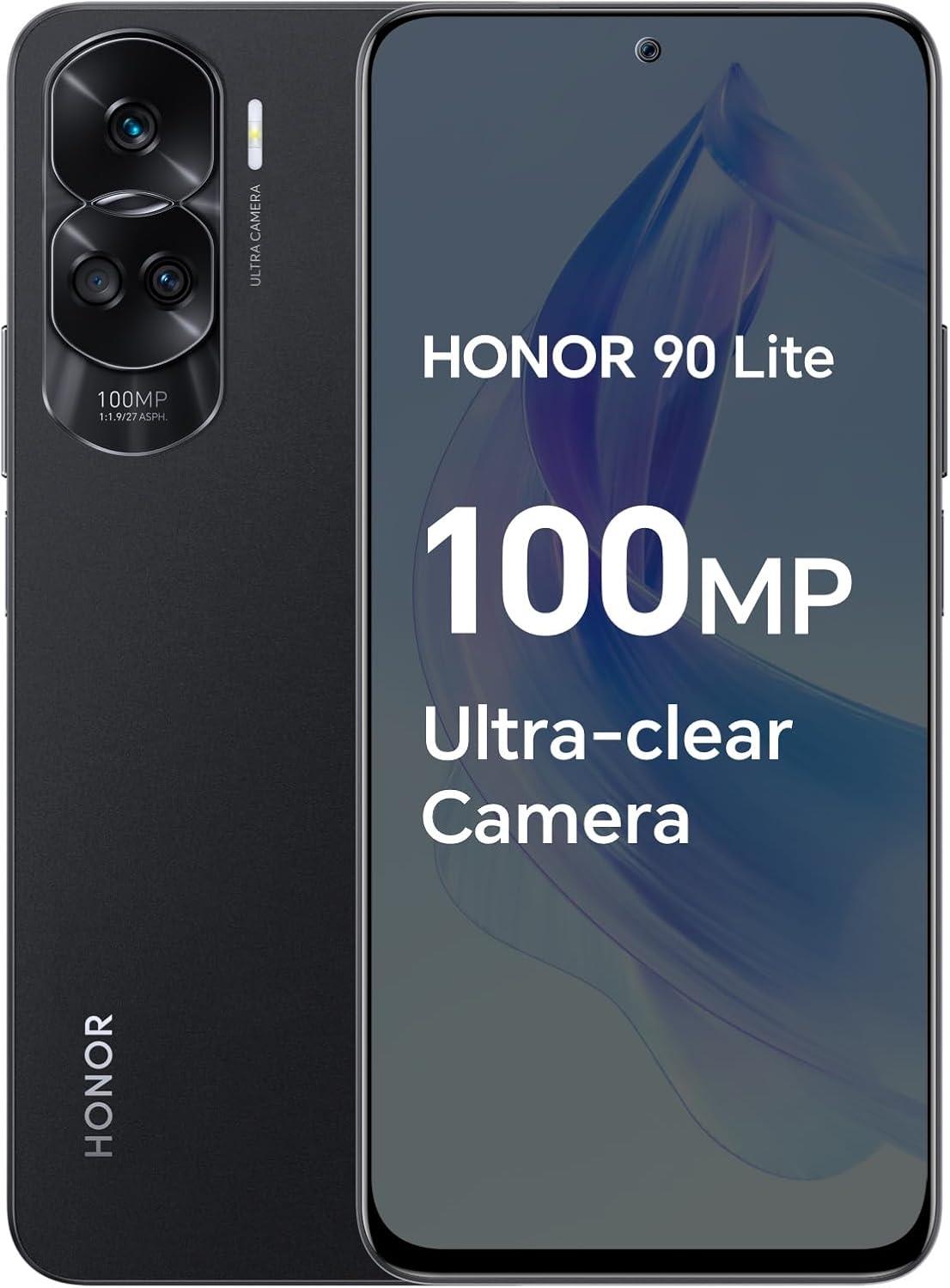 Honor 90 Lite 256GB 8GB Android 4G Unlocked Midnight Black Mobile Smartphone
