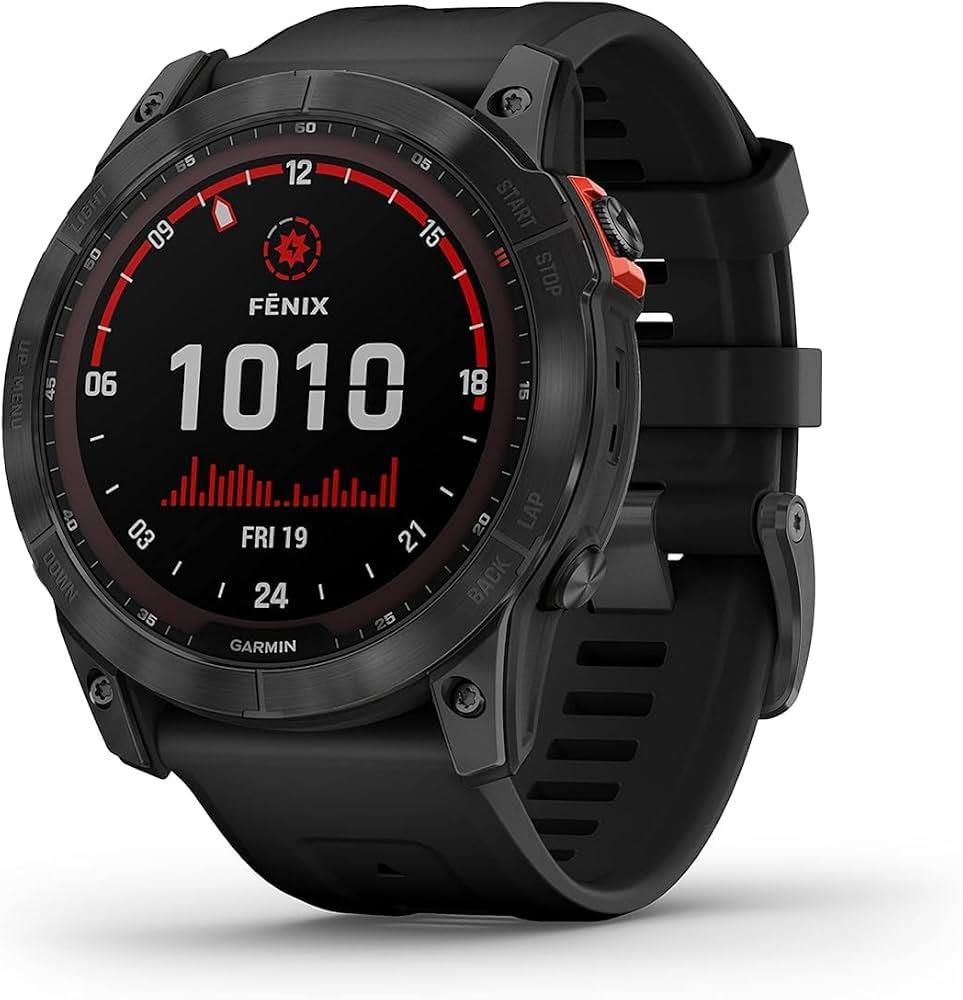 Garmin Fenix 7X Solar GPS HRM Bluetooth Fitness Running Slate Grey Smartwatch B