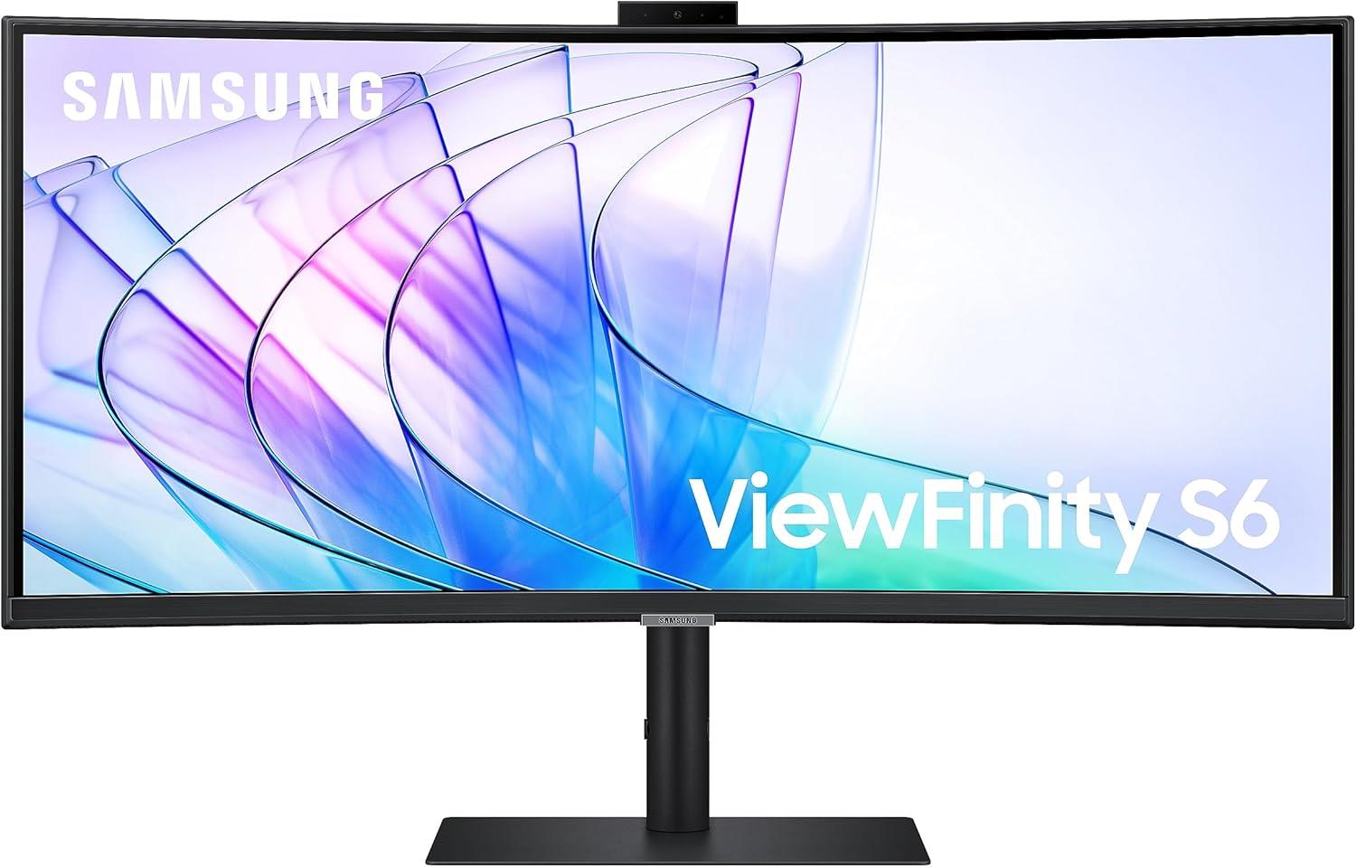 Samsung LS34C652VAUXXU WQHD Viewfinity S6 34" Monitor with Webcam 3440x1440