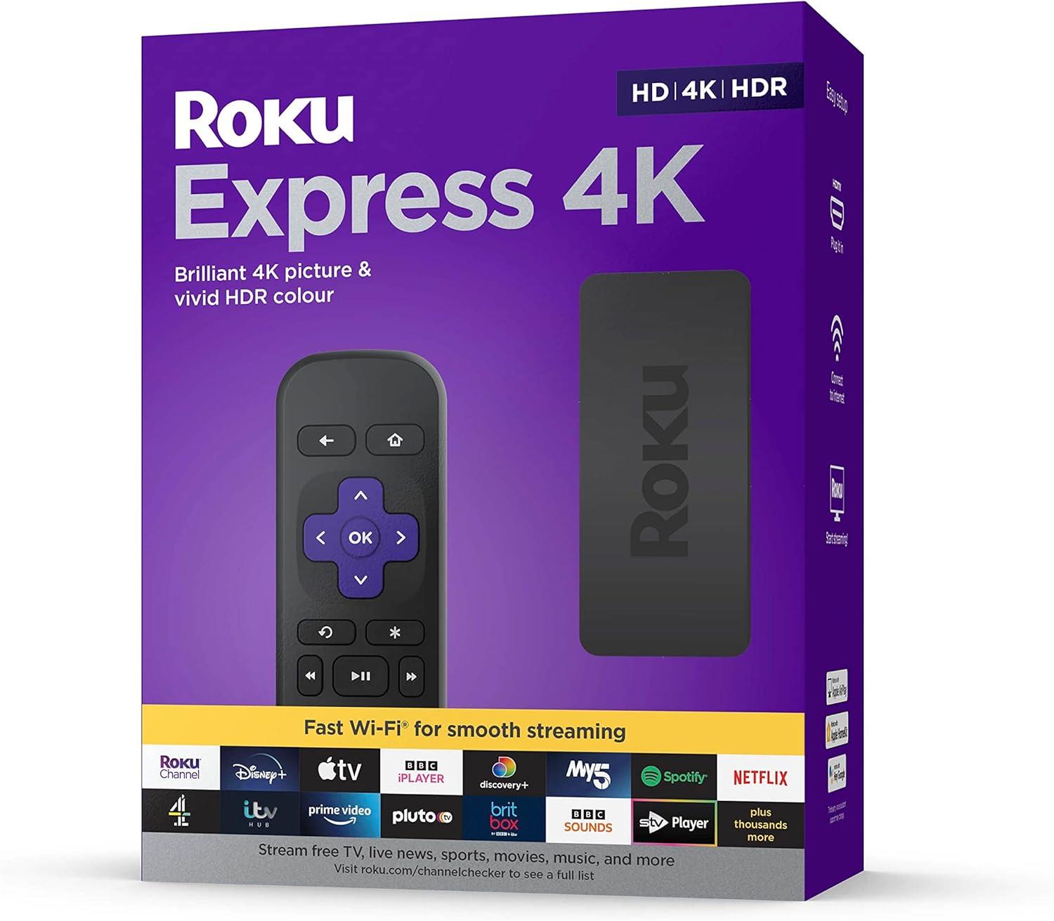 Roku Express 4K HD HDR Streaming Stick Black Media Player 3940X