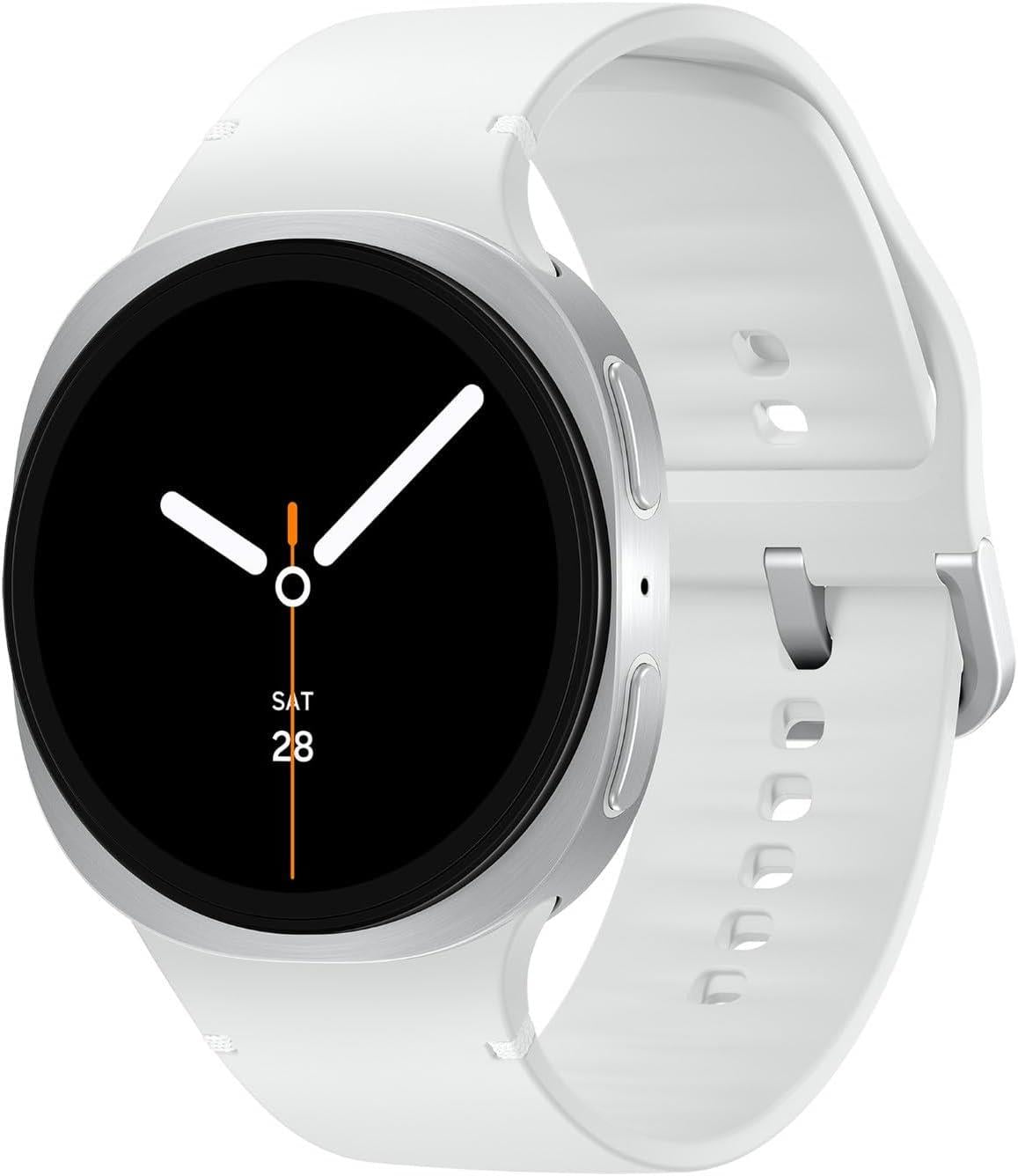 Samsung Galaxy Watch 8 44mm GPS HRM Bluetooth Silver Smartwatch NEW