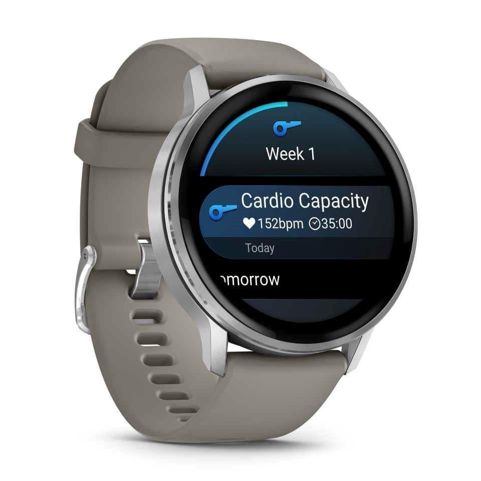 Garmin Venu 4 45mm GPS HRM Bluetooth Fitness Silver Grey Smartwatch A