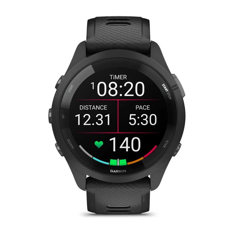 Garmin Forerunner 265 46mm GPS HRM Bluetooth Fitness Running Black Smartwatch B