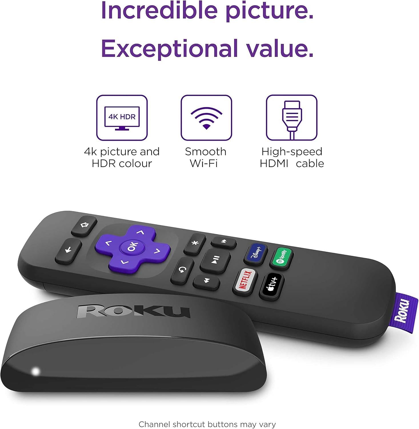 Roku Express 4K HD HDR Streaming Stick Black Media Player 3940X