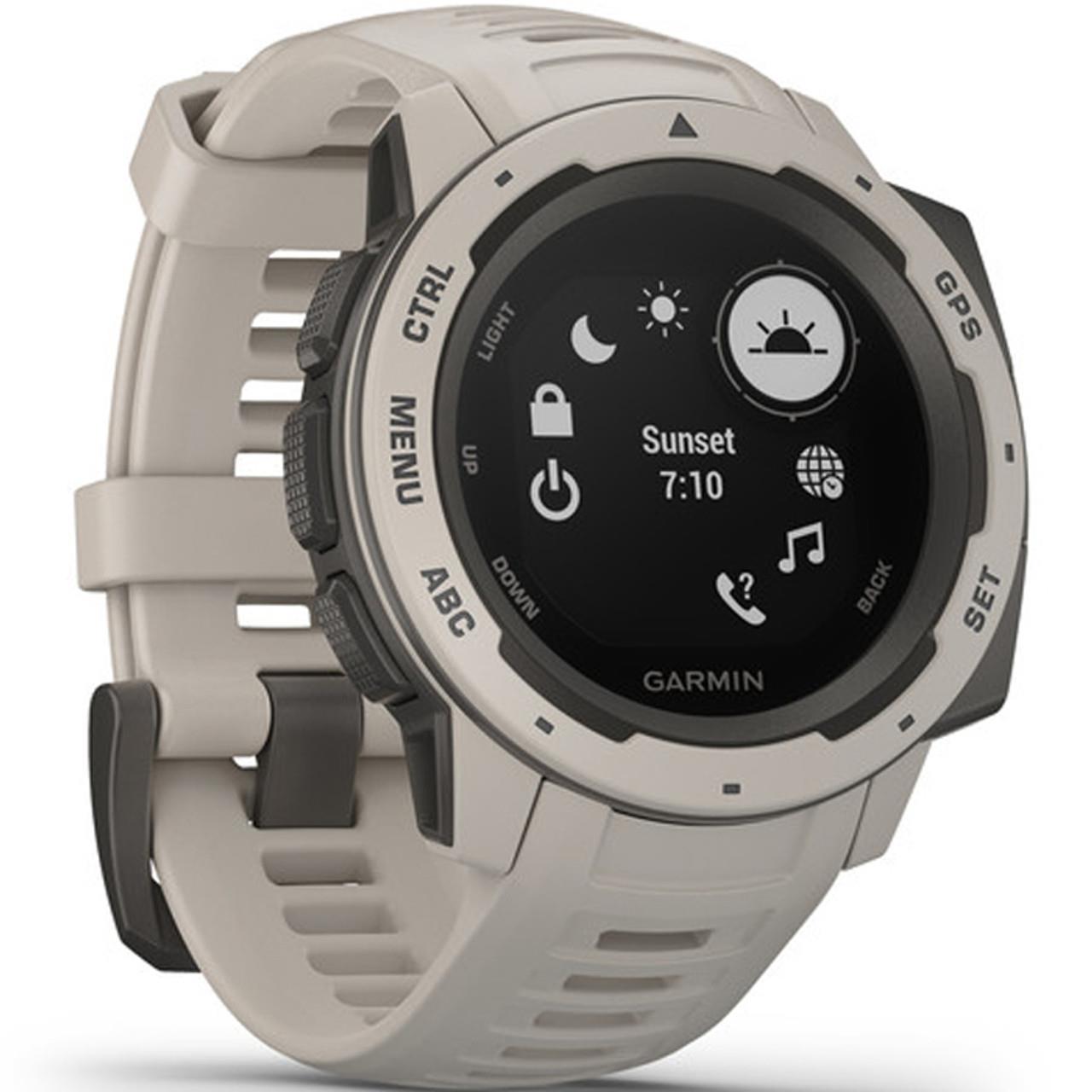 Garmin Instinct 33mm GPS HRM Bluetooth Fitness Tracking Tundra Smartwatch B