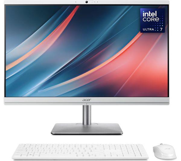 Acer Aspire C24-195ES 24'' Ultra 7 155U 1TB 16GB FHD Win 11 White Desktop PC A