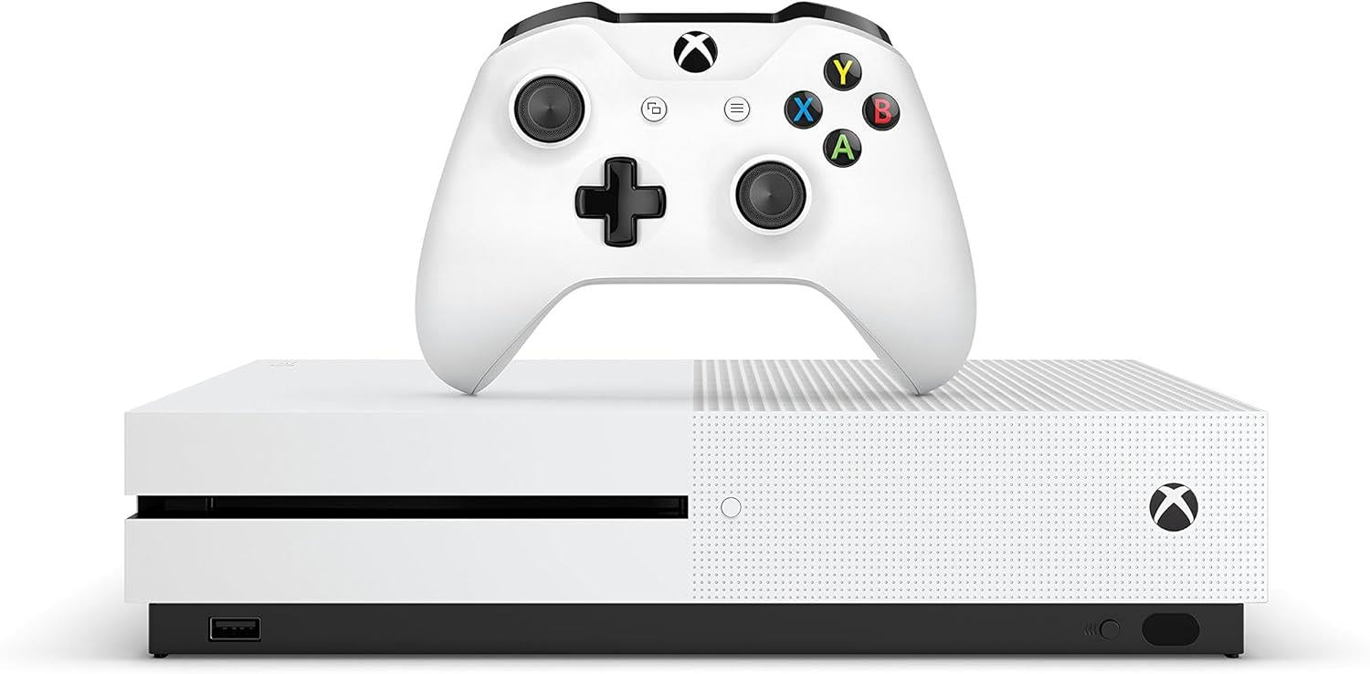 Microsoft Xbox One S 500GB White Gaming Console + Wireless Controller 1681 B