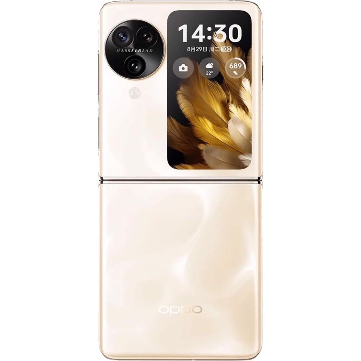 Oppo Find N3 Flip 256GB 12GB Android Unlocked 5G Cream Gold Mobile Smartphone A