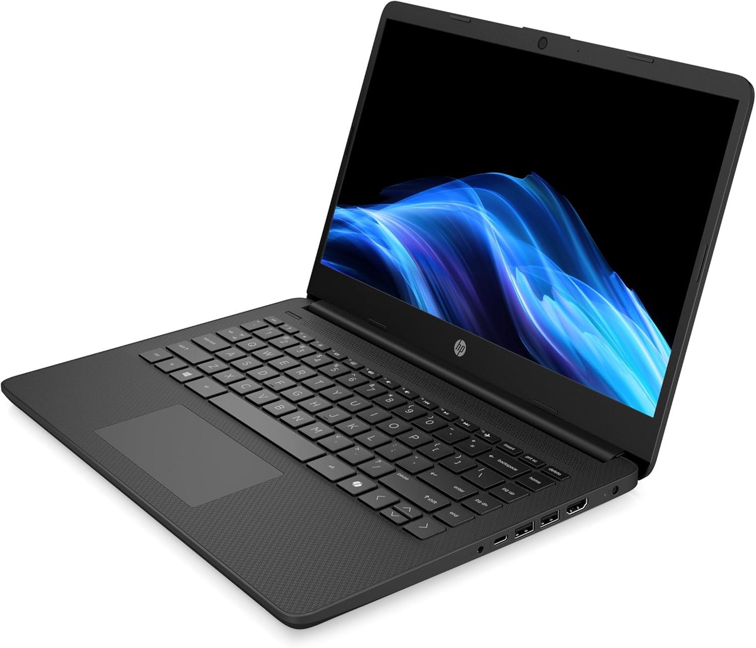 HP 14s-dq3001na 14'' Celeron N4500 64GB + 512GB 16GB HD Win 11 Black Laptop A
