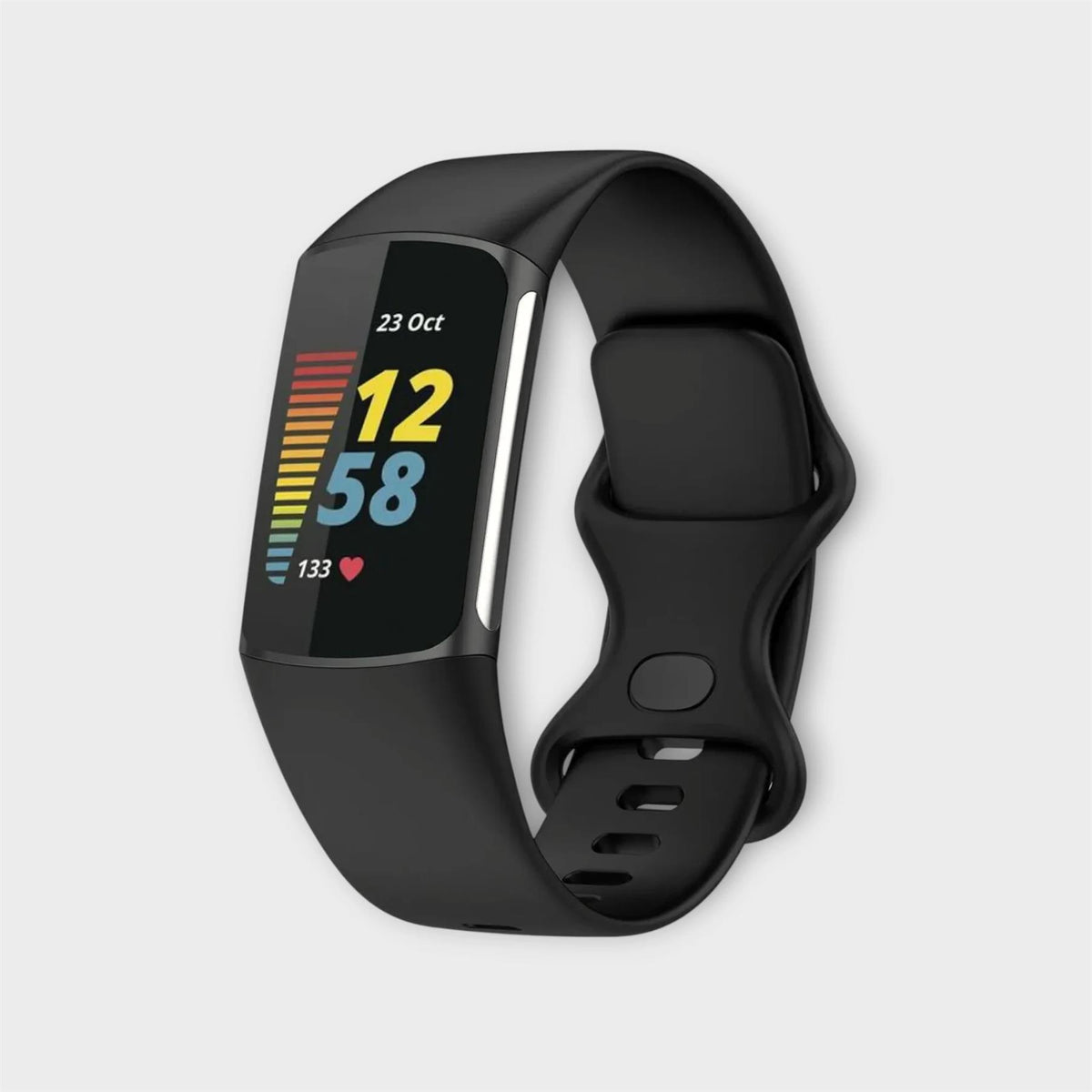 BFitbit Charge 6 27mm GPS HRM Bluetooth Fitness Running Black Smartwatch B