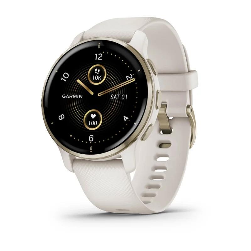Garmin Venu 2 Plus 43mm Cream Gold GPS HRM Bluetooth Fitness Smartwatch