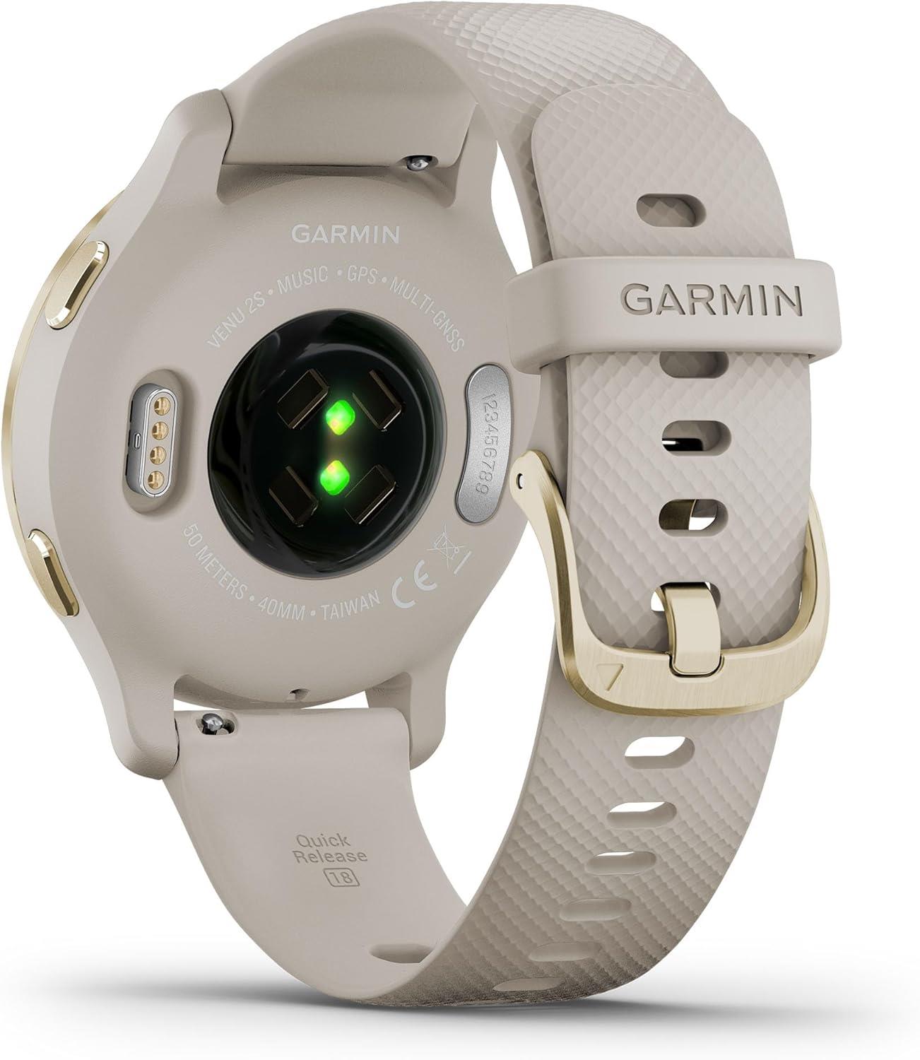 Garmin Venu 2S 40mm Light Sand GPS HRM Bluetooth Fitness Activity Smartwatch