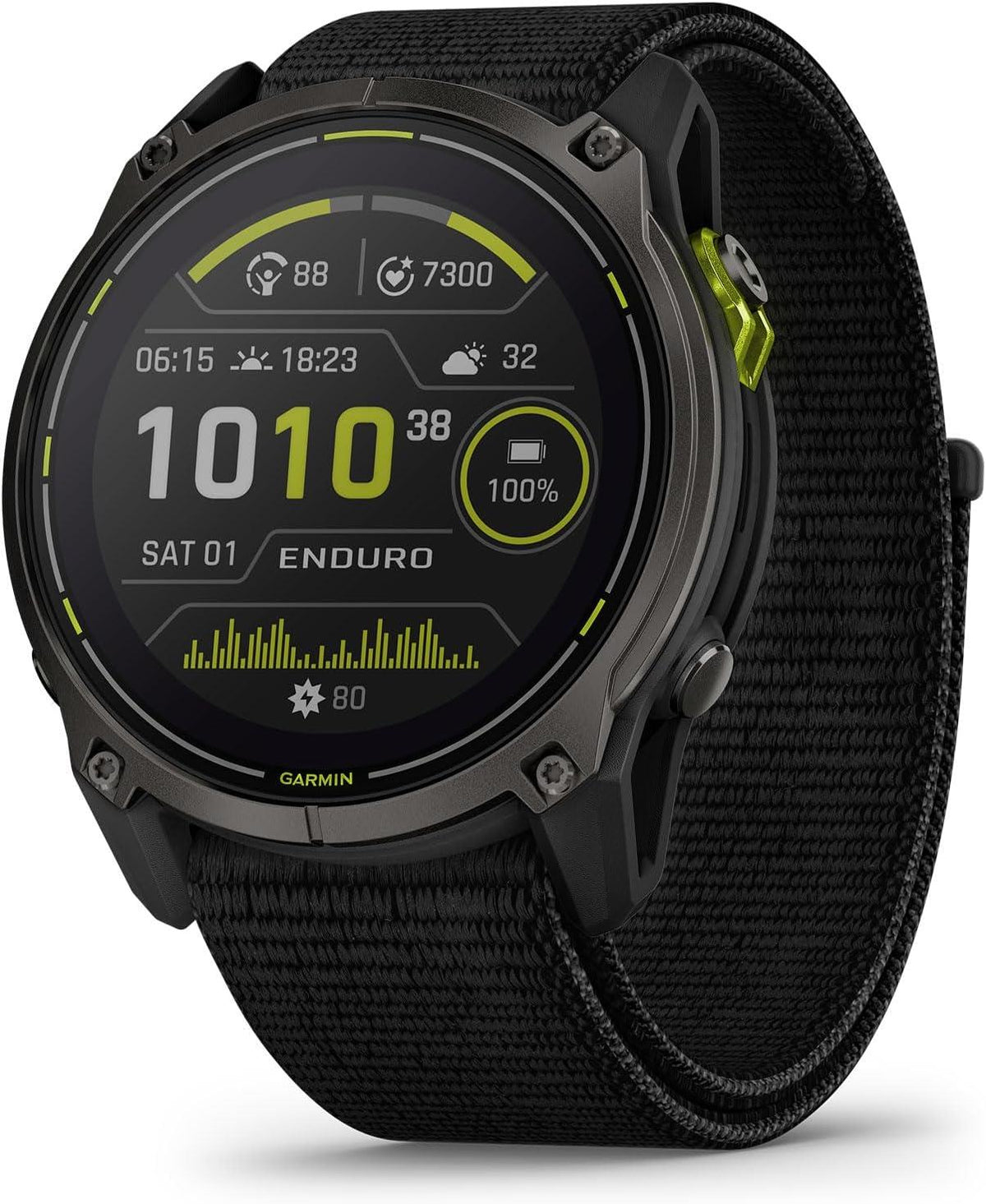 Garmin Enduro 3 51mm GPS HRM Bluetooth Fitness Running Black Smartwatch A