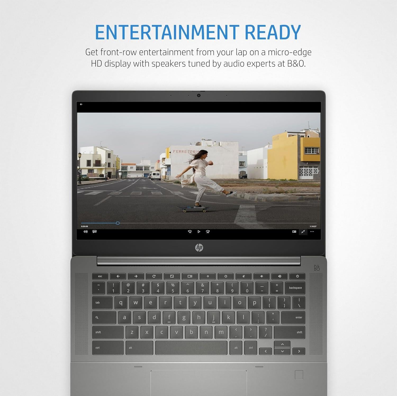 HP Chromebook 14b-na0005na 14'' AMD Athlon 3050C 64GB 4GB Grey Laptop B