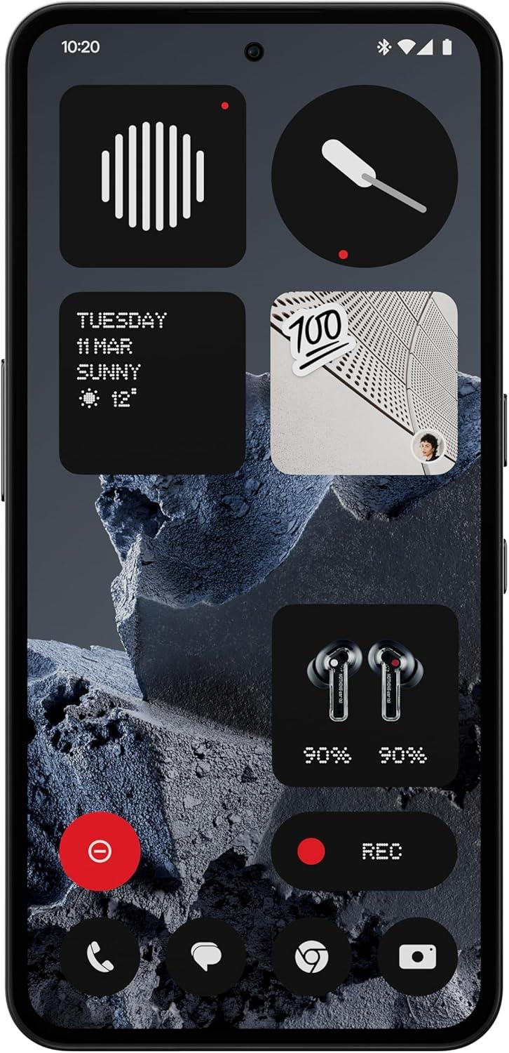 Nothing CMF Phone 2 Pro 256GB Android Unlocked SIM 5G Black Mobile Smartphone A