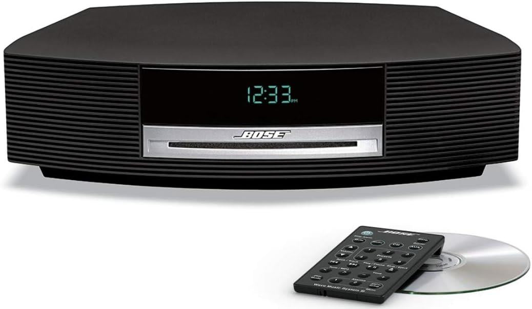 Bose Wave Music System 3 Single-CD Player AM/FM Aux Black Stereo Alarm Clock B