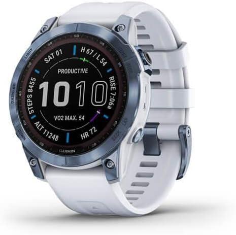 Garmin Fenix 7 Sapphire Solar Edition Blue Whitestone GPS Bluetooth Smartwatch A