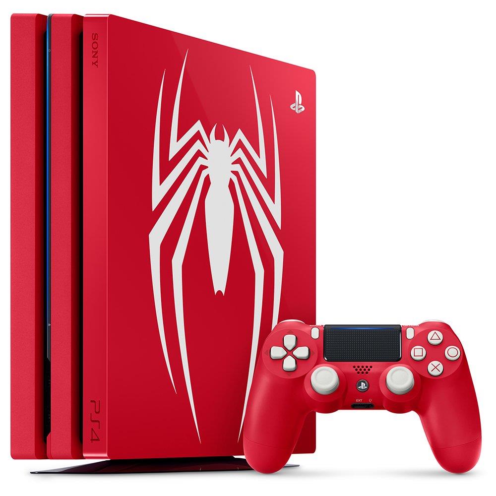 Sony Playstation 4 Pro 1TB Marvel's Spider-Man Limited Edition Red Console B