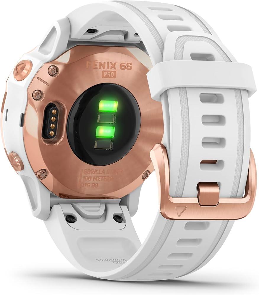 Garmin Fenix 6S Pro 42mm Rose Gold HRM GPS Bluetooth Fitness Smartwatch