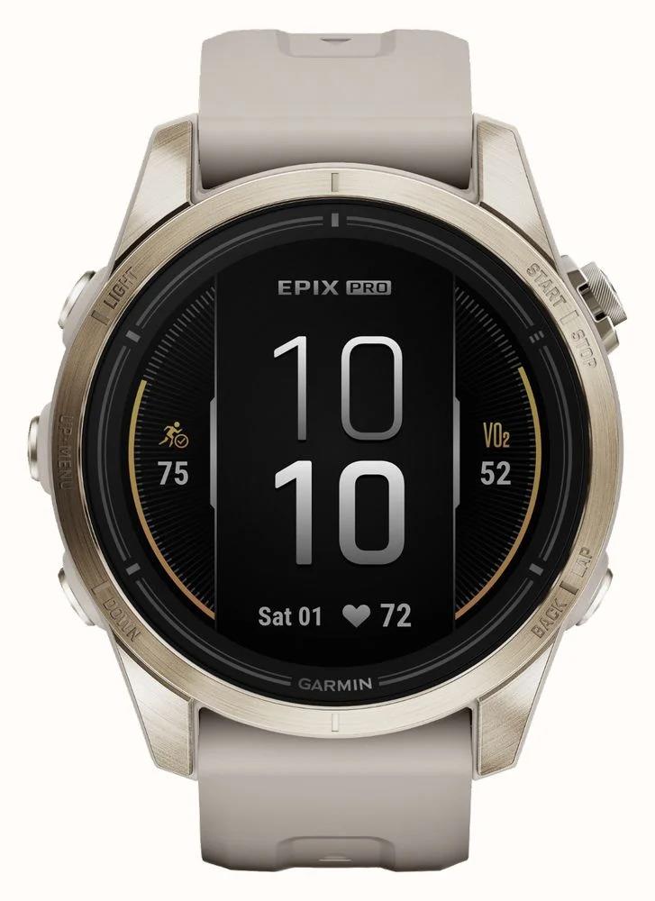 Garmin Epix Pro Gen 2 42mm Soft Gold GPS HRM Bluetooth Fitness Smartwatch