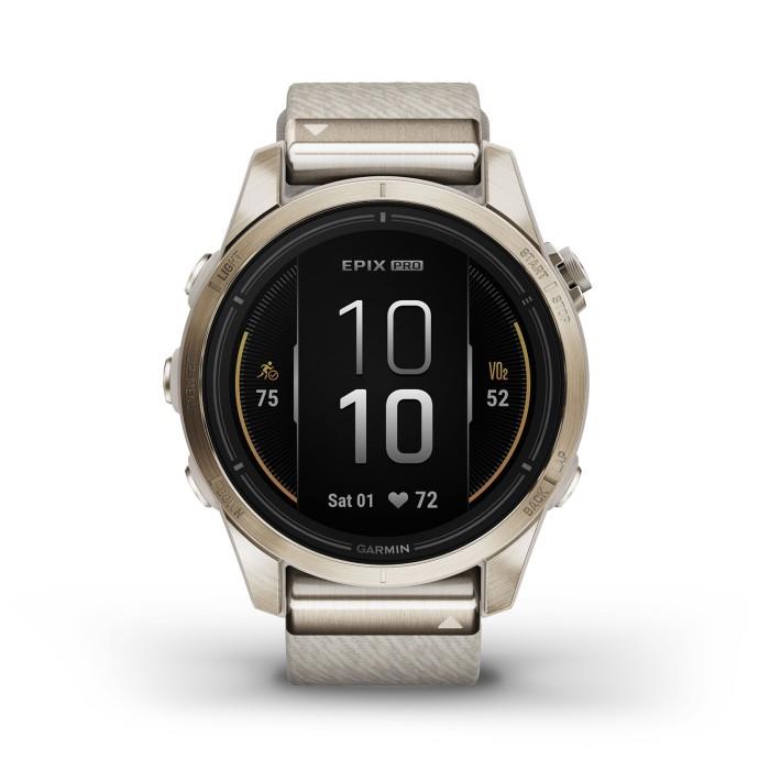 Garmin Epix Pro Gen 2 Sapphire 42mm GPS Fitness Bluetooth Soft Gold Smartwatch A
